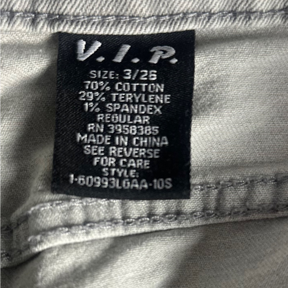 VIP Jeans Cargo Pants 26 Strap‎ Utility Wide Leg Skater Rave Y2K - Picture 2 of 8